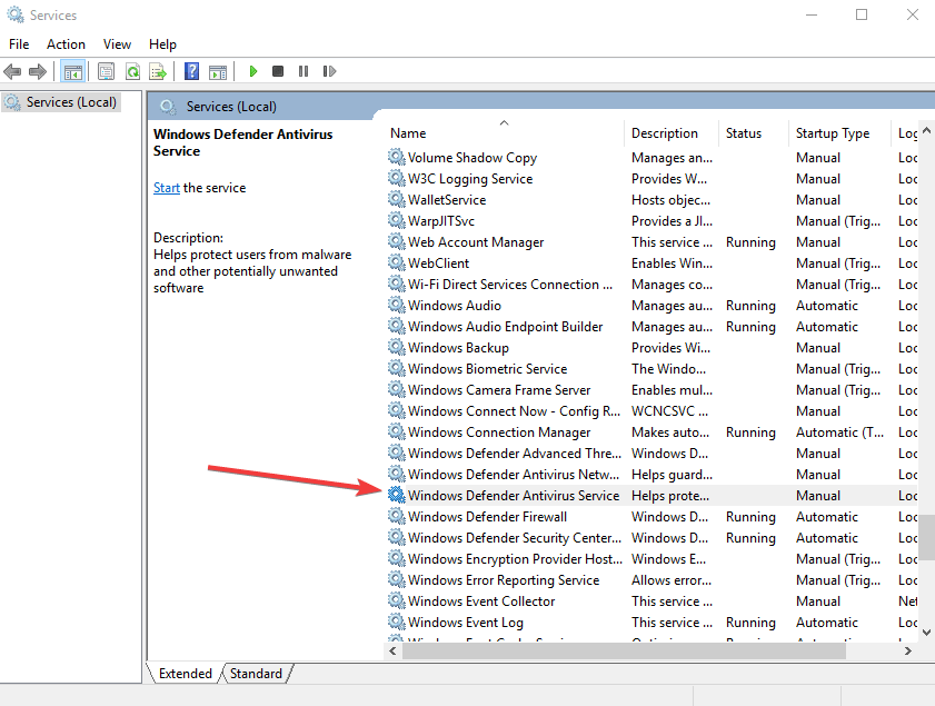 Windows Defender nie aktualizuje się